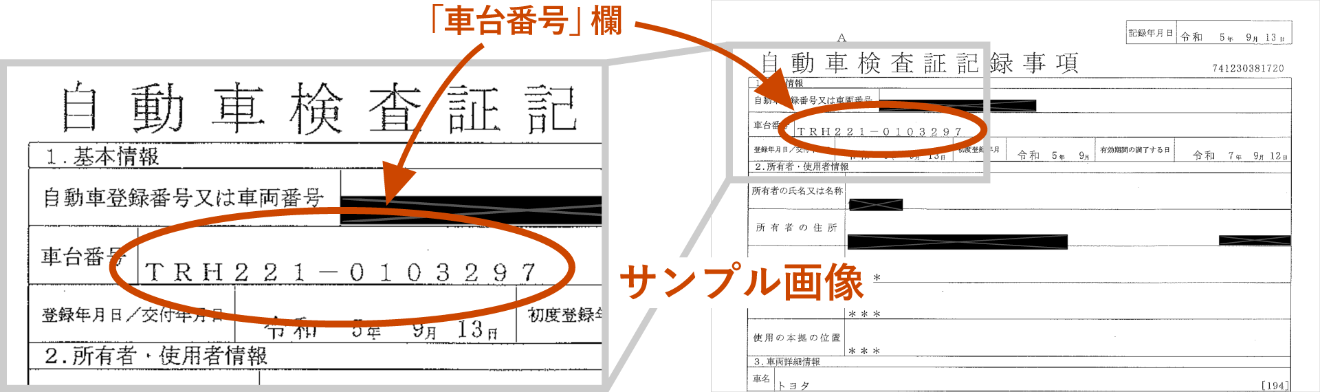 自動車検査証