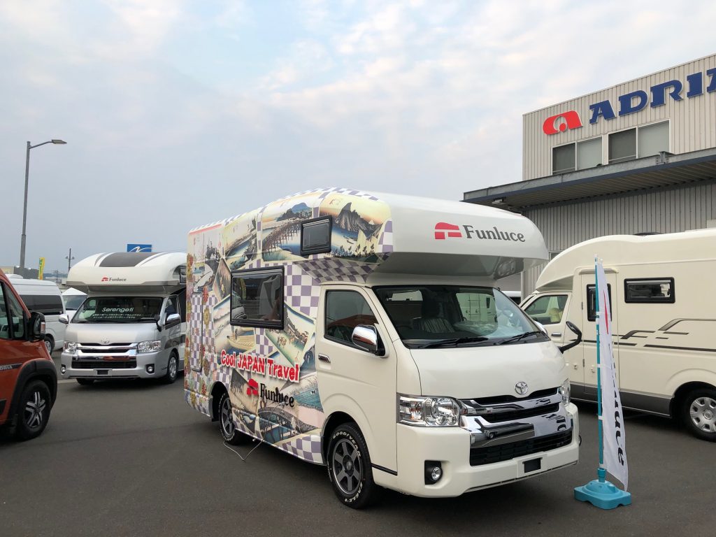 倉敷イベント準備完了 キャンピングカーの新車 中古車販売 デルタリンク