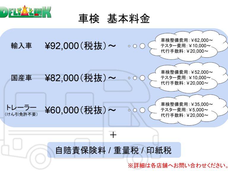 【車検】基本料金について